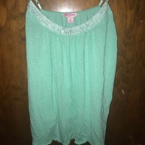 Mint green tank top